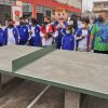Kids playing table tenis